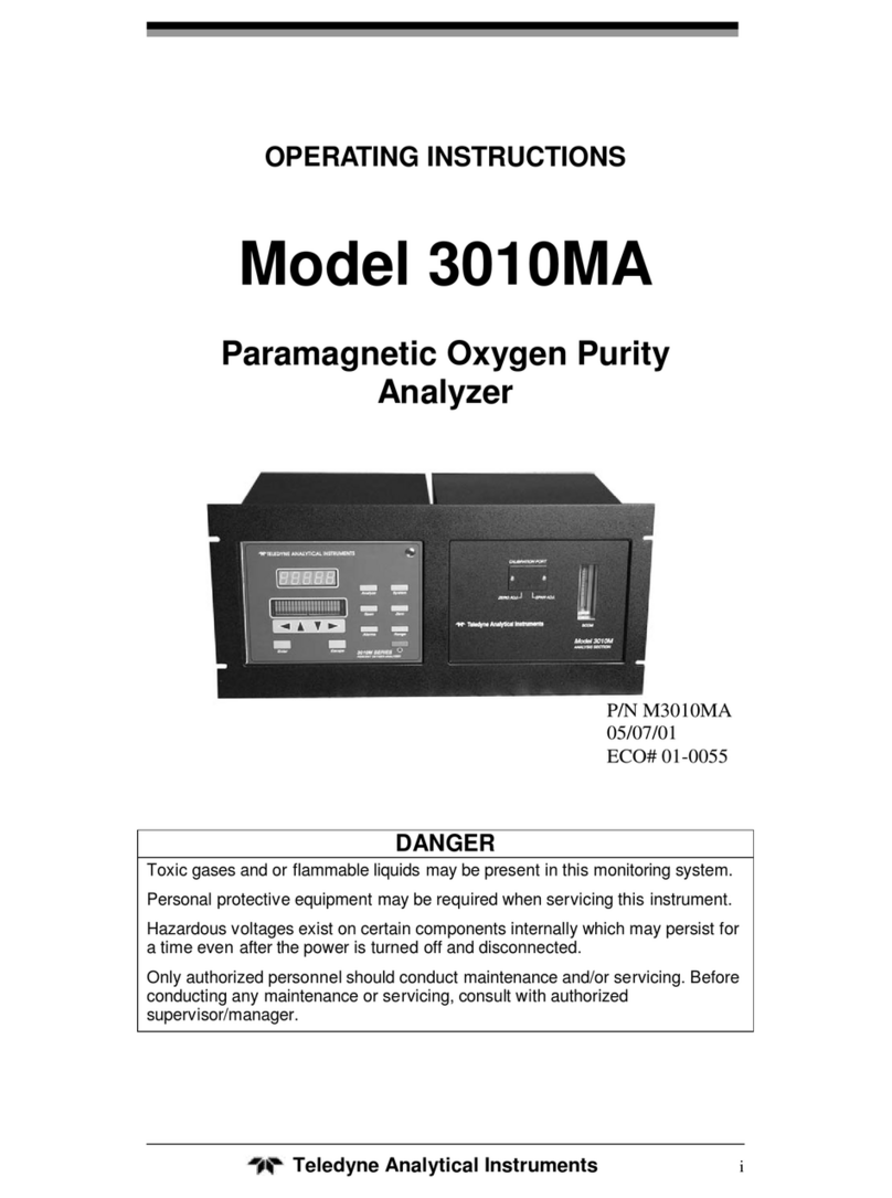Teledyne 3010MA Manual de usuario Teledyne 3010MA Manual de usuario