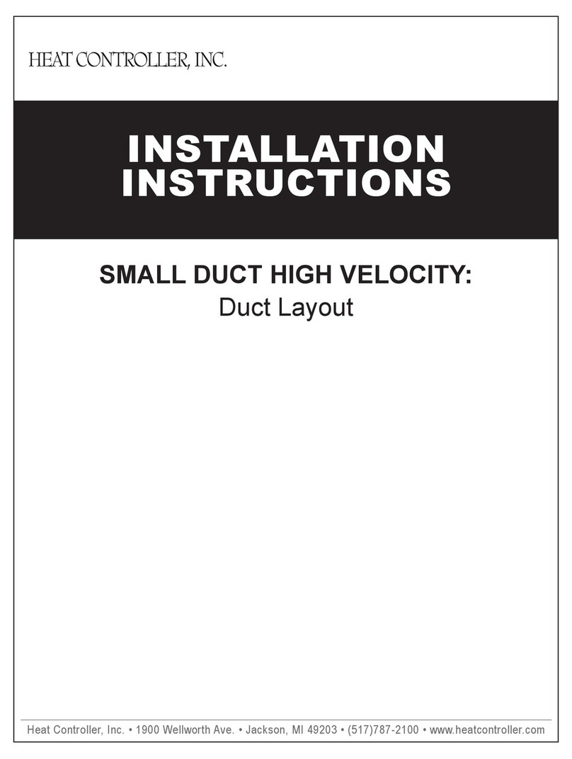 Heat Controller Duct Layout Manual de usuario