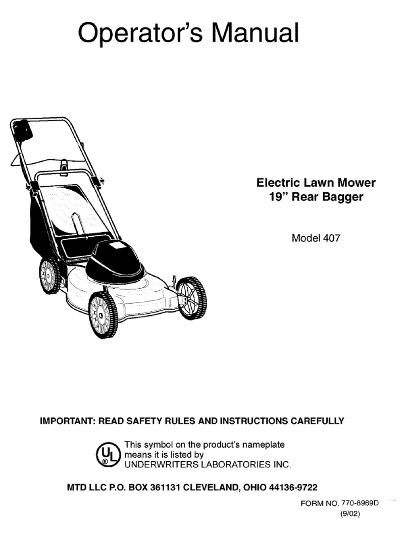 MTD 407 Manual de usuario