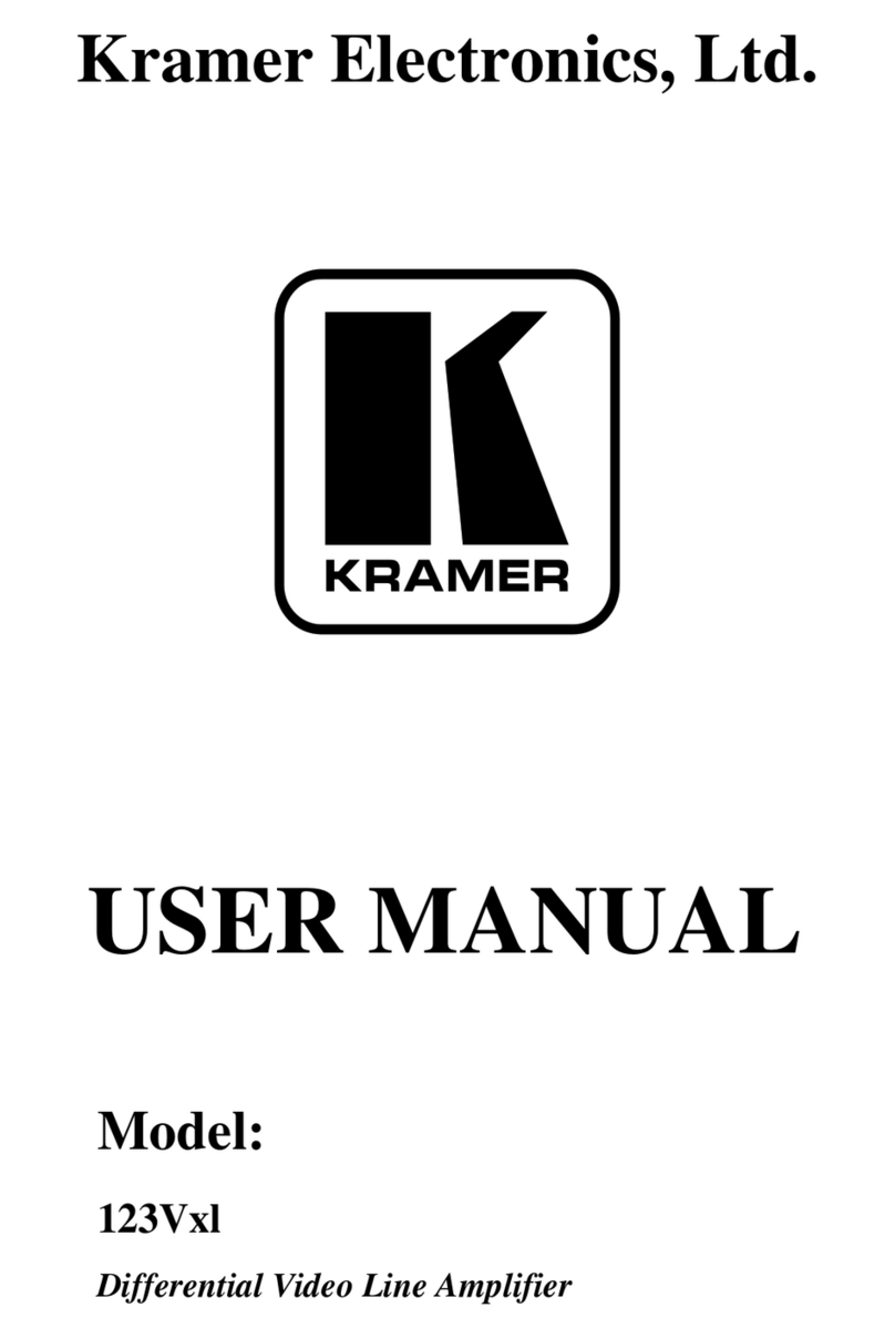 Kramer 123Vx1 Manual de usuario