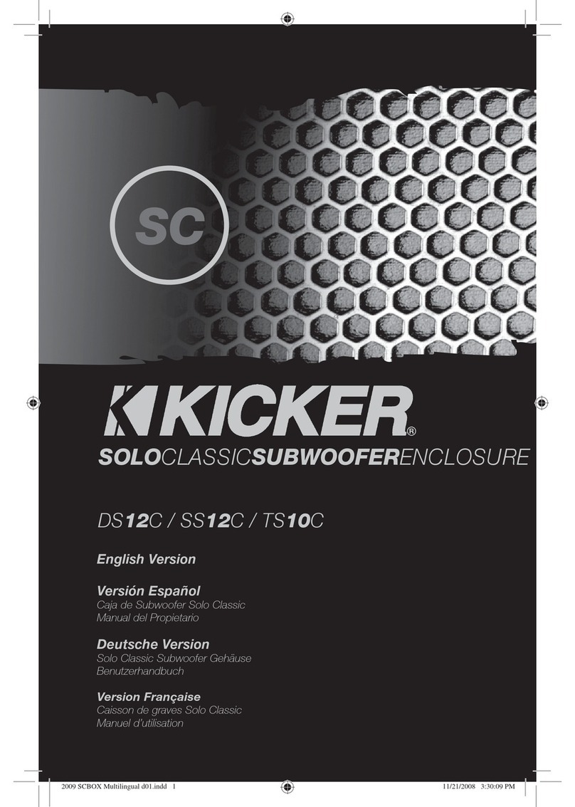 Kicker DS12C Manual de usuario