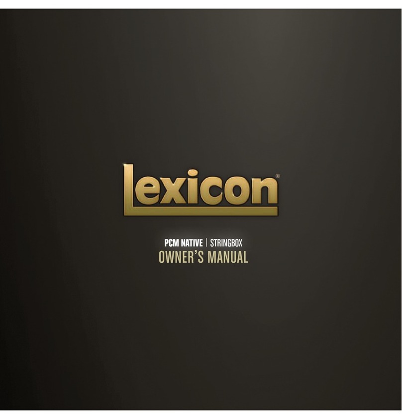 Lexicon PCM NATIVE STRINGBOX Manual de usuario