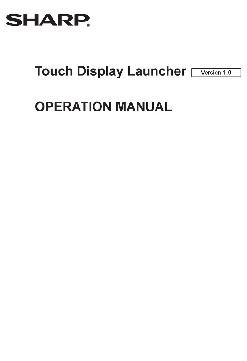 Sharp Touch Display Launcher Manual de usuario