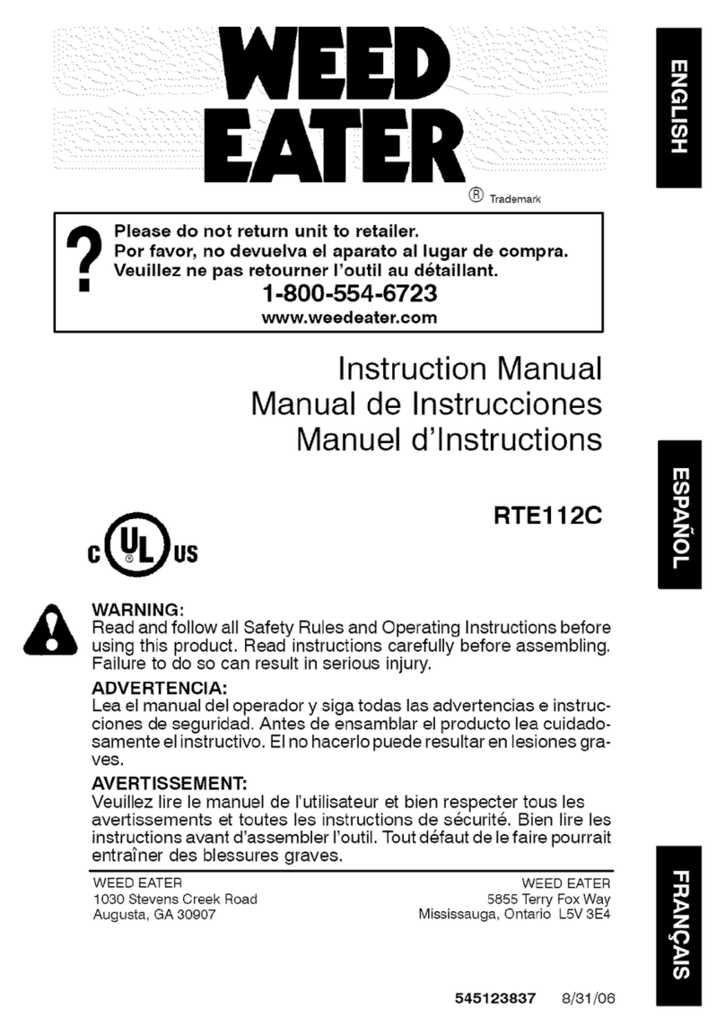 Weed Eater RTE112C Manual de usuario