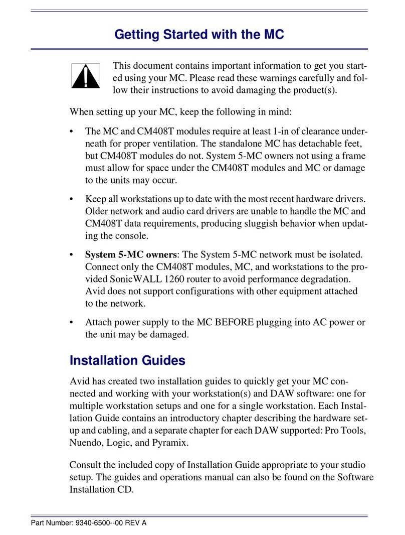 Avid Technology System 5-MC Manual de usuario Avid Technology System 5-MC Manual de usuario