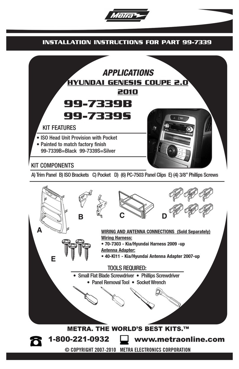 Metra Electronics 99-7339B Manual de usuario Metra Electronics 99-7339B Manual de usuario