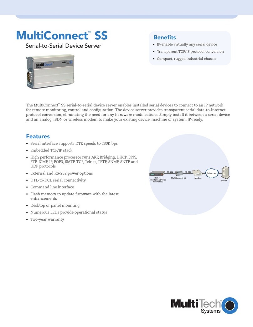 Multitech MultiConnect SS MTS2SA-T Manual de usuario
