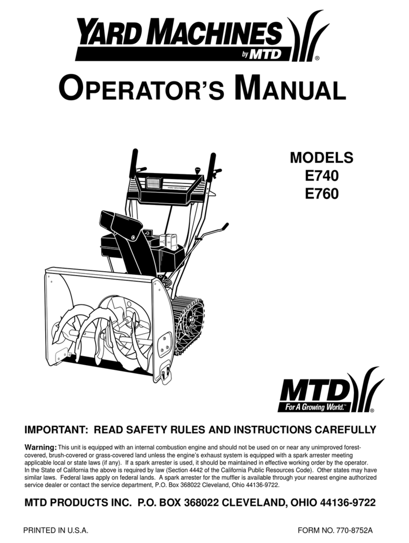 MTD E740 Manual de usuario