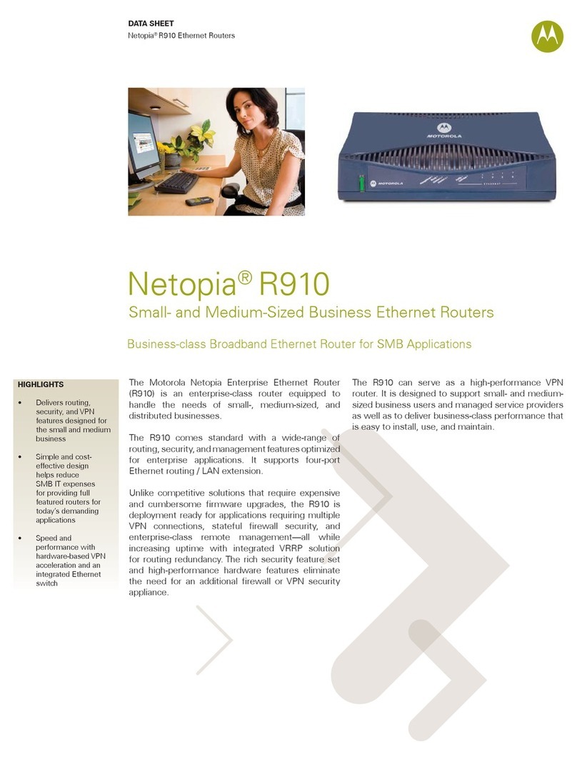 Motorola Netopia R910 Manual de usuario Motorola Netopia R910 Manual de usuario