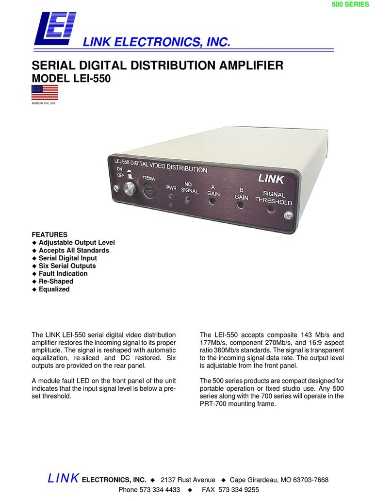 Link electronics LEI-550 Manual de usuario