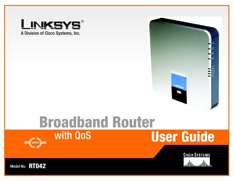 Linksys RT042 - Broadband Router With QoS Manual de usuario