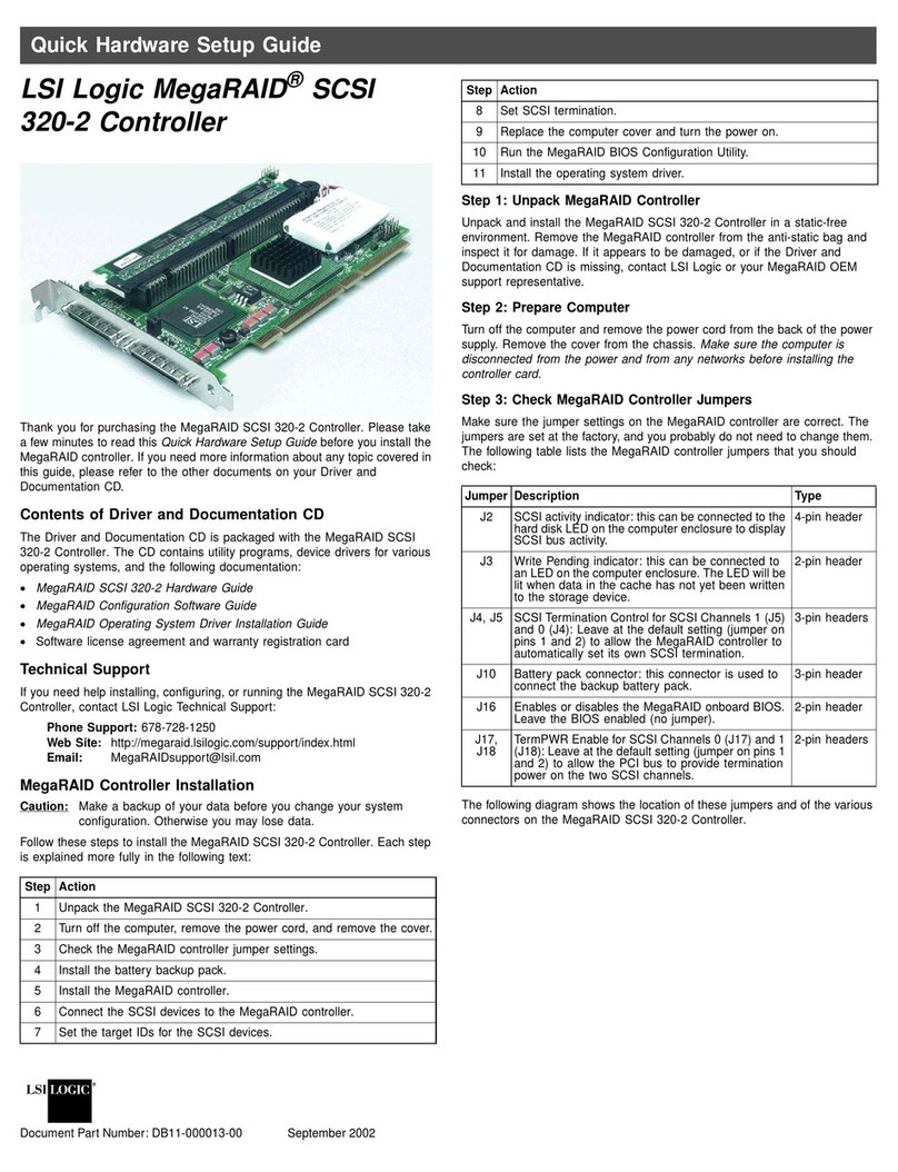 LSI SCSI 320-2 Controller Manual de usuario