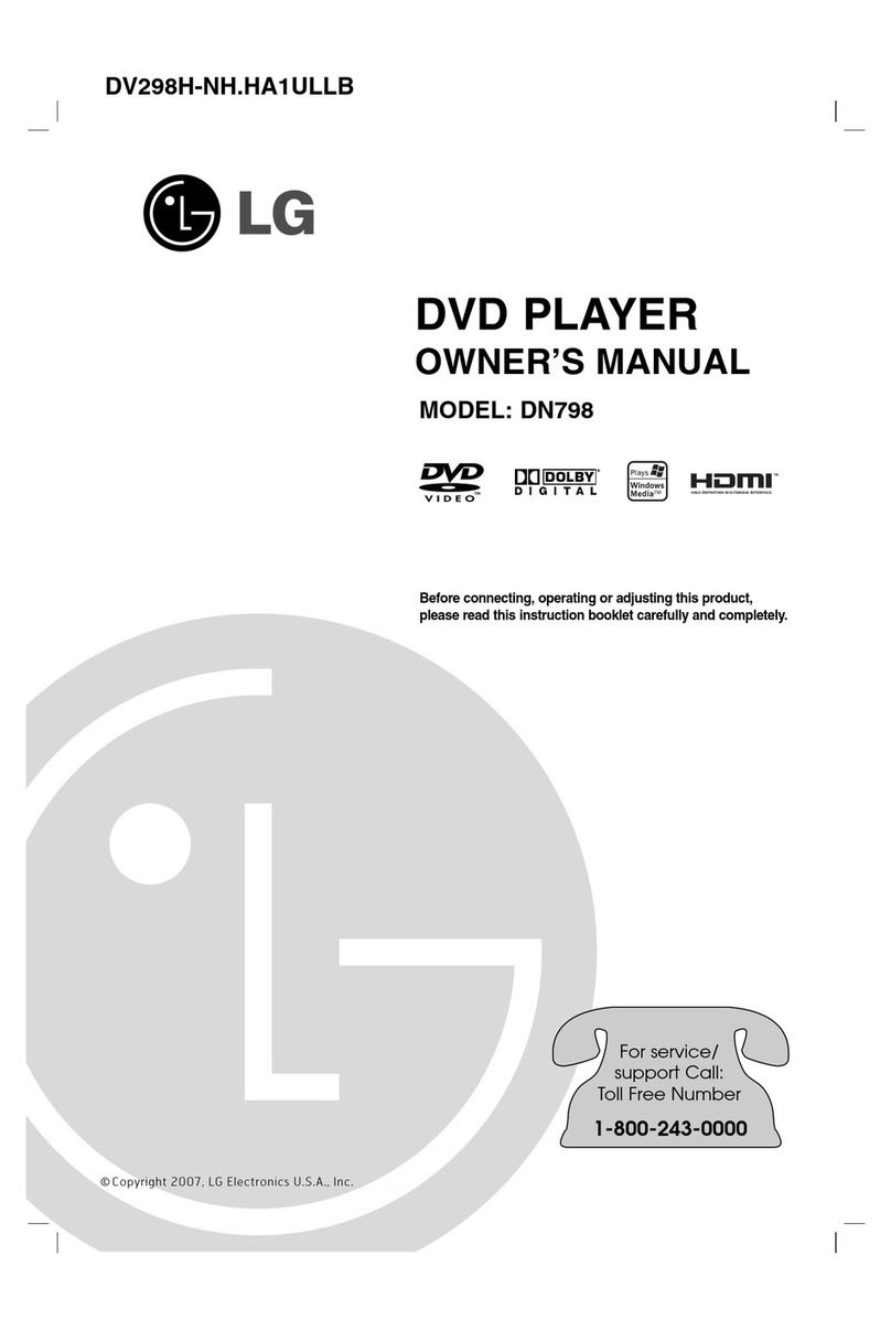 LG DN798 -  DVD Player Manual de usuario
