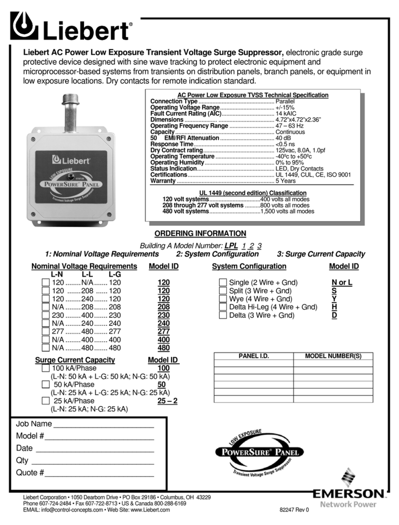 Liebert 100 Manual de usuario