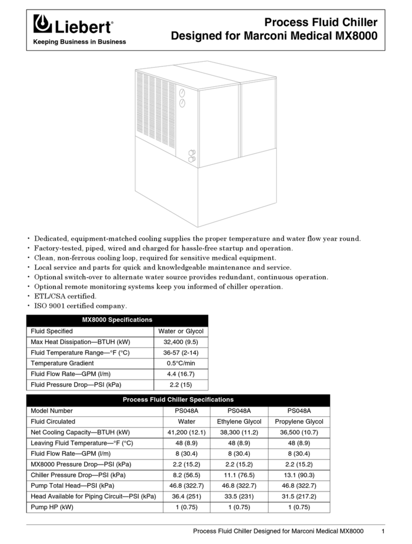 Liebert Process Fluid Chiller PS048A Manual de usuario