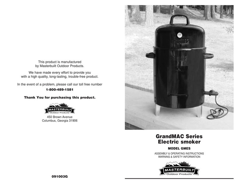 Masterbuilt GMES Manual de usuario