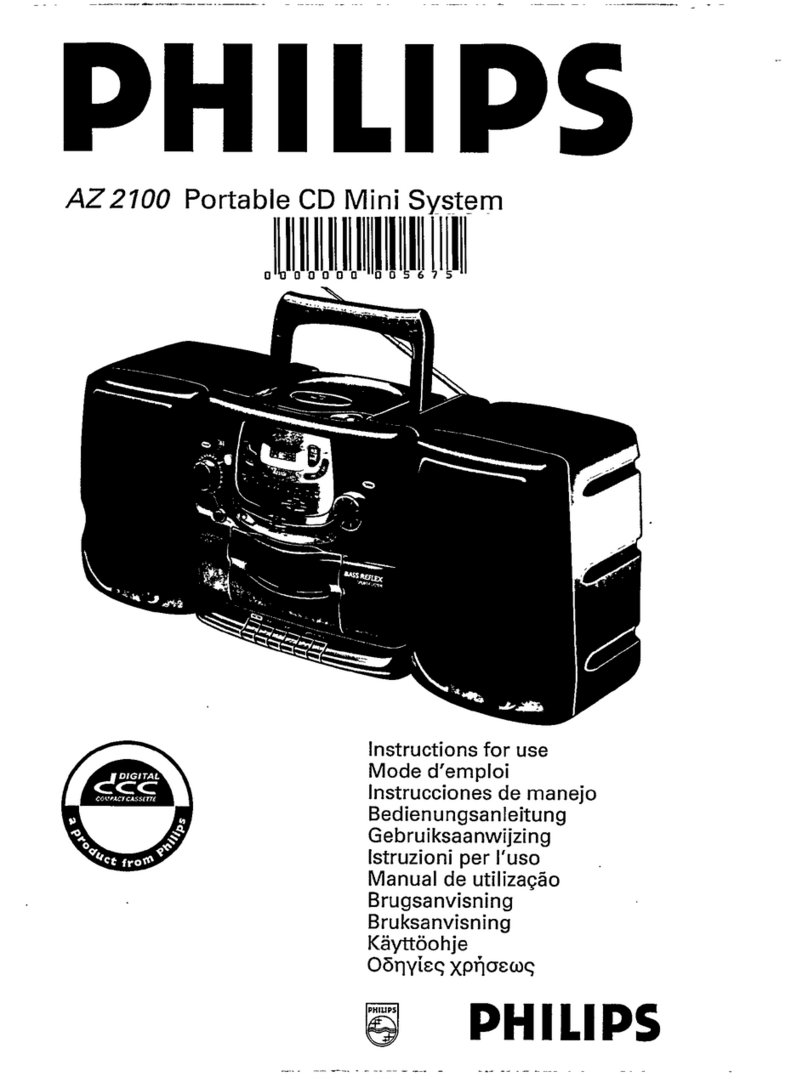 Philips AZ 2100 Manual de usuario