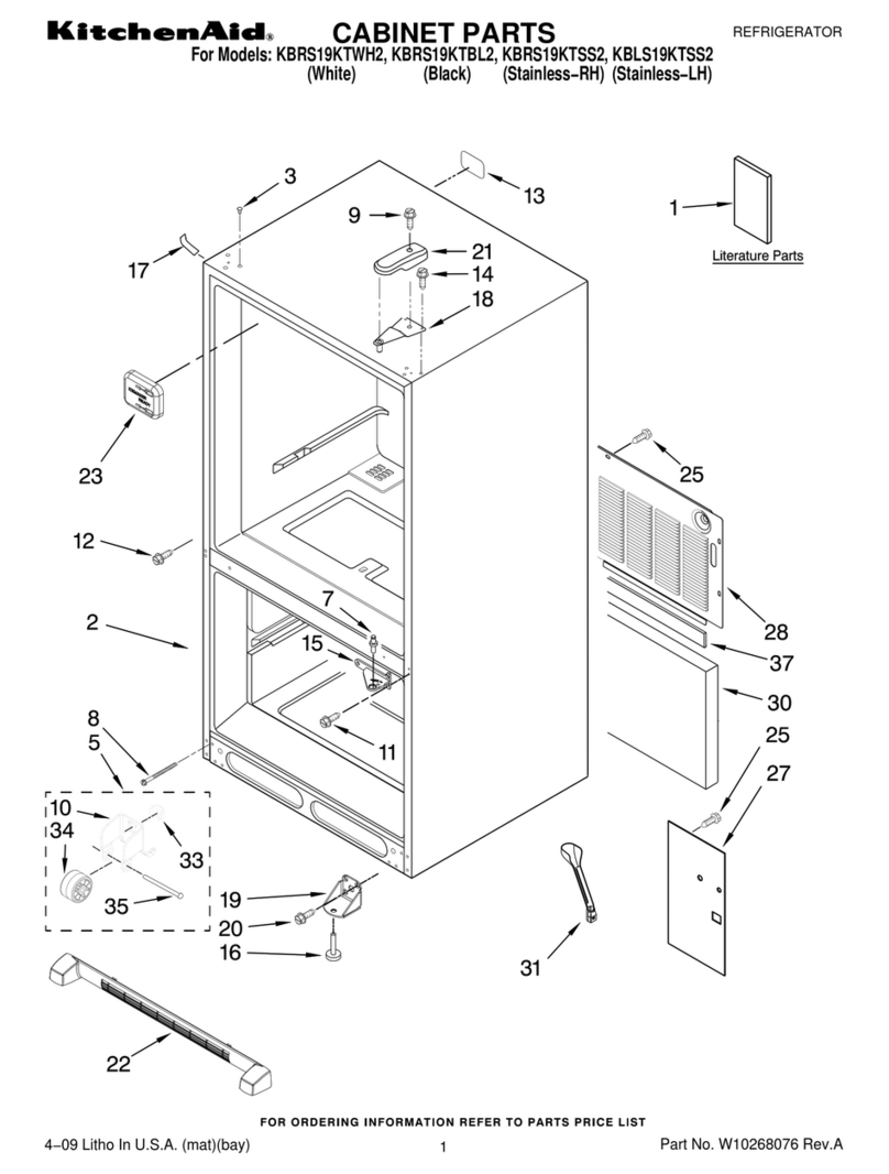 KitchenAid KBLS19KTSS2 Manual de usuario