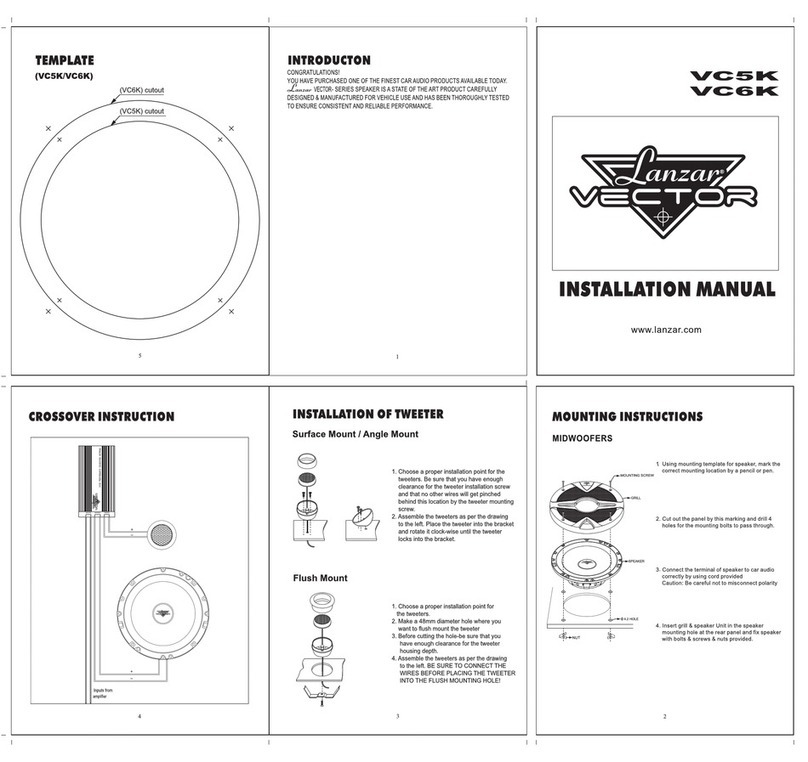 Lanzar VECTOR VC5K Manual de usuario