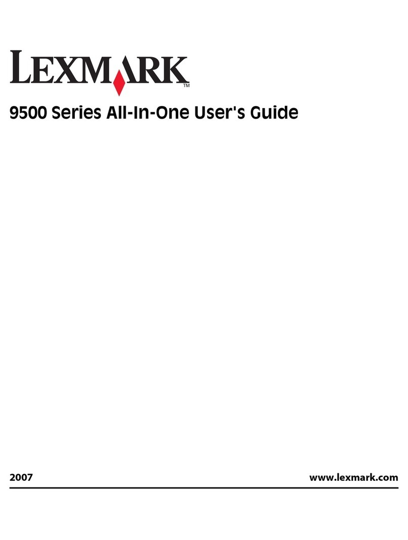Lexmark 9500 Series Manual de usuario Lexmark 9500 Series Manual de usuario