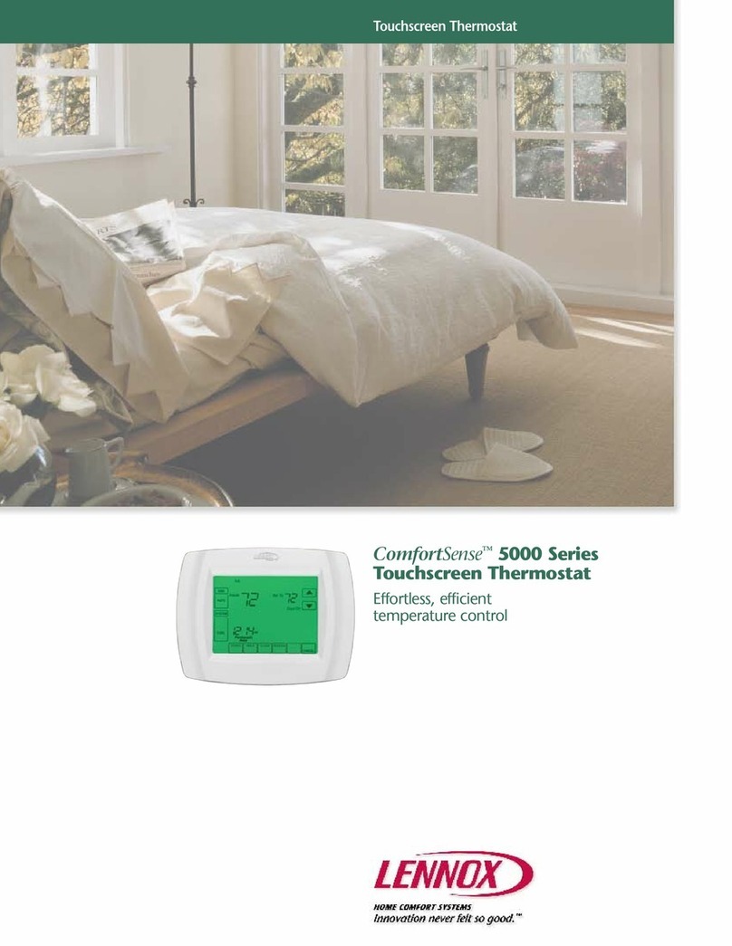 Lennox ComfortSense 5000 Series Manual de usuario Lennox ComfortSense 5000 Series Manual de usuario