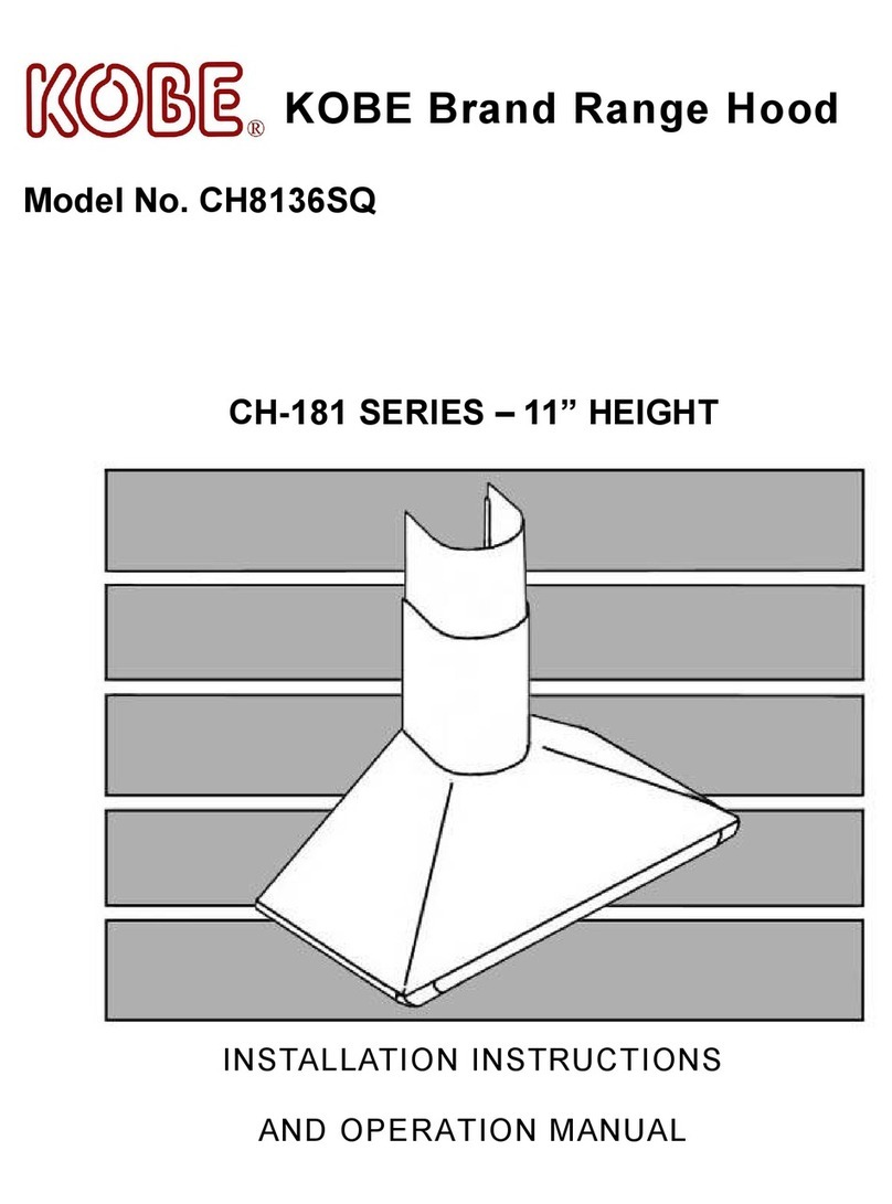 KOBE CH8136SQ Guía de solución de problemas KOBE CH8136SQ Guía de solución de problemas