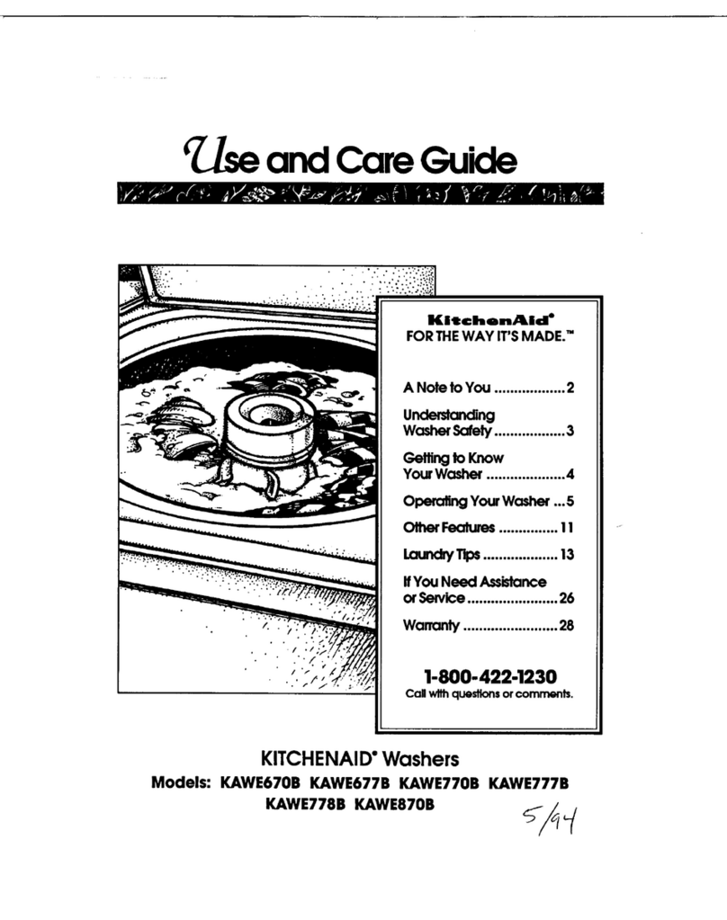 KitchenAid KAWE670B Manual de usuario