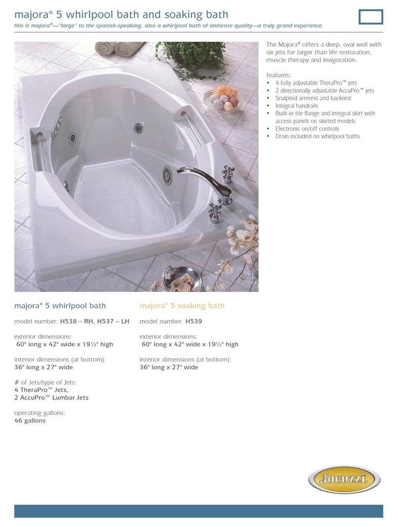 Jacuzzi Majora 5 Manual de usuario