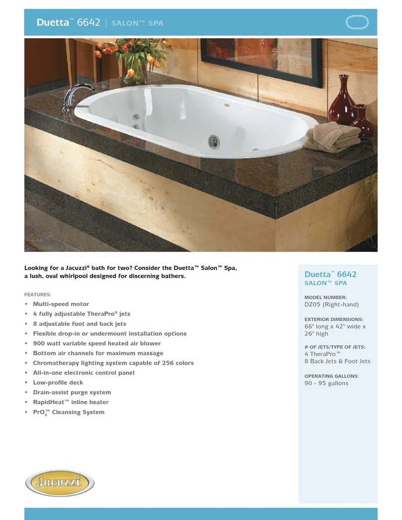 Jacuzzi Duetta 6642 Manual de usuario Jacuzzi Duetta 6642 Manual de usuario