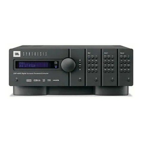 JBL SYNTHESIS SDP-40HD Manual de usuario