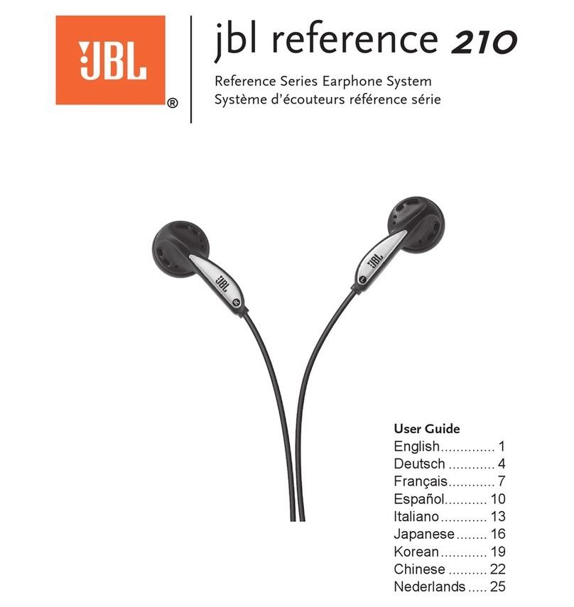 JBL Reference 210 Manual de usuario