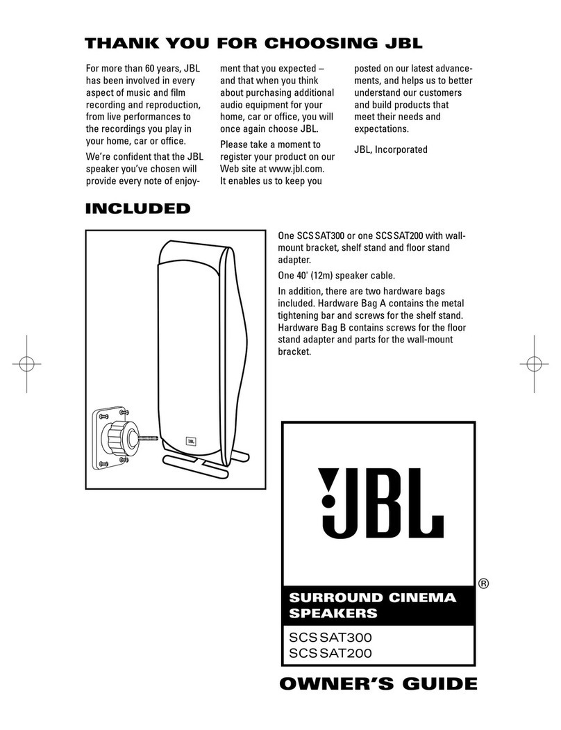 JBL SCSSAT300 Manual de usuario
