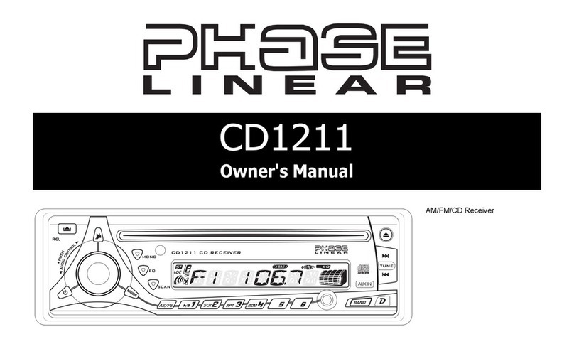 Phase Linear Phase Linear CD1211 Manual de usuario Phase Linear Phase Linear CD1211 Manual de usuario