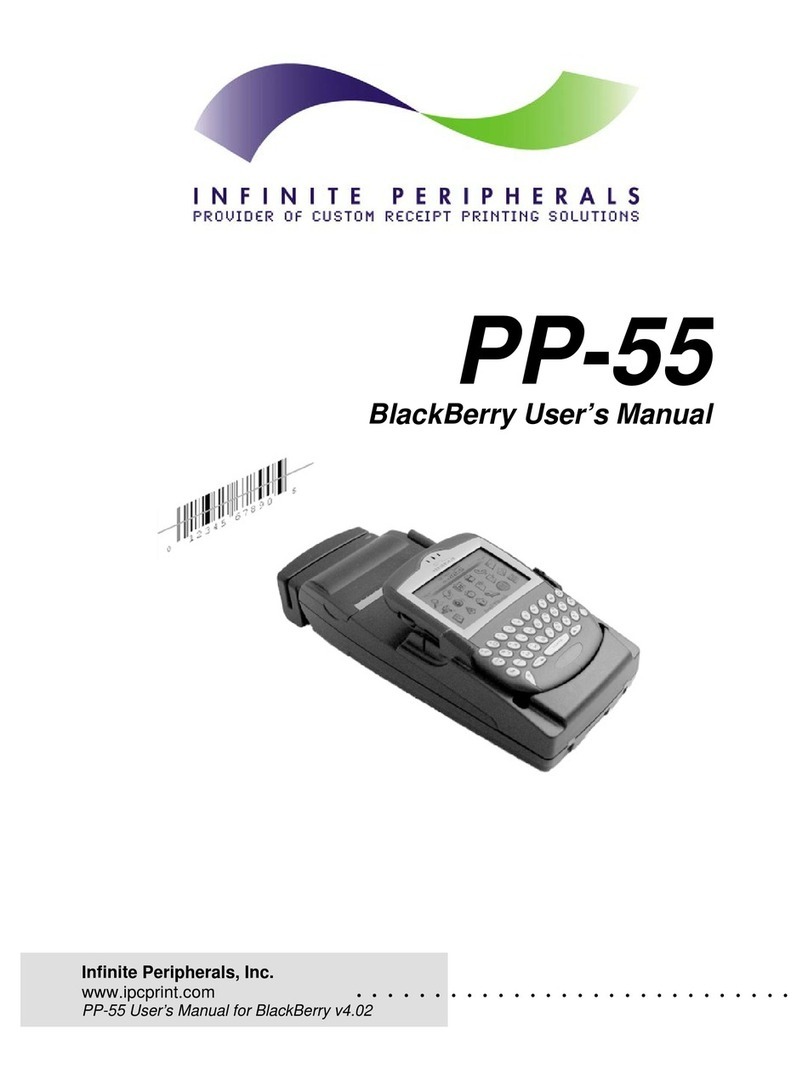 Infinite Peripherals PP-55 Manual de usuario Infinite Peripherals PP-55 Manual de usuario
