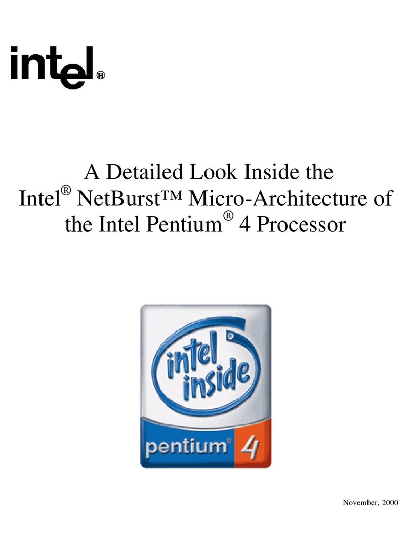 Intel NetBurst Manual de usuario