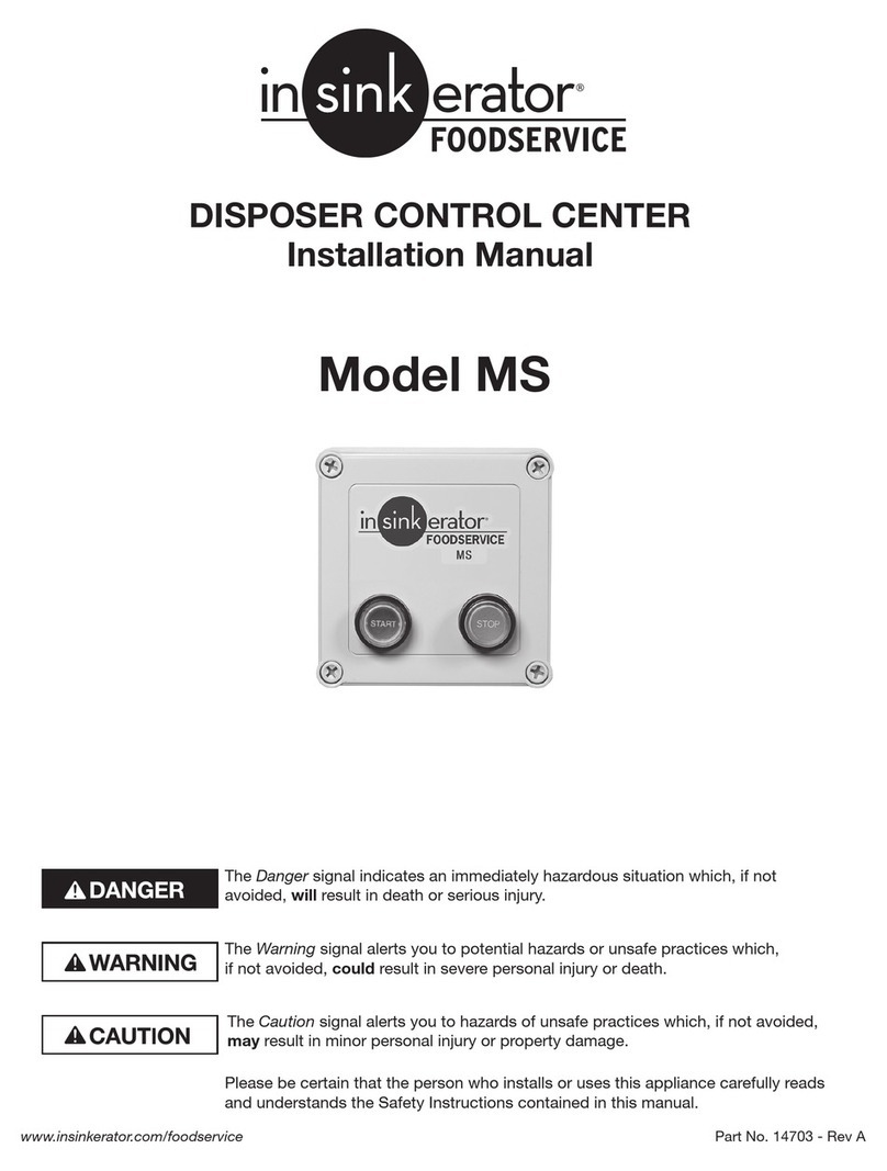InSinkErator MS MS Manual de usuario