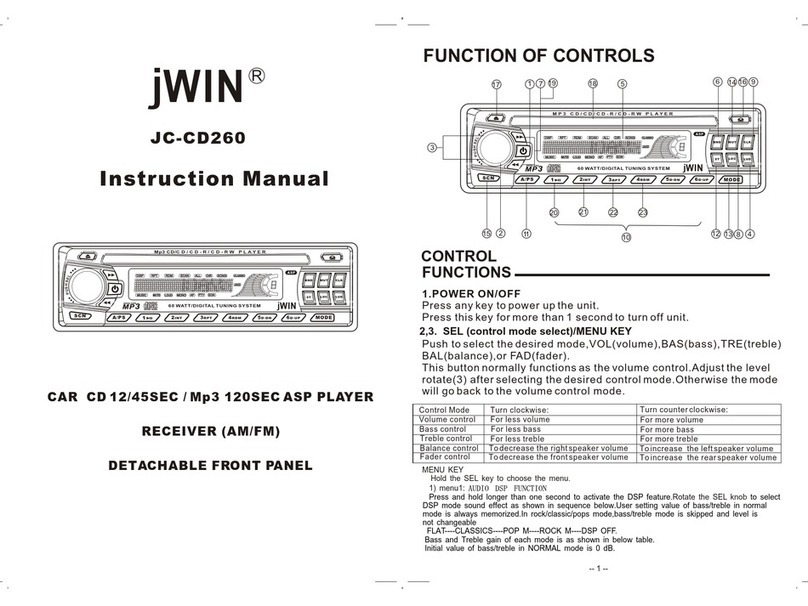 jWIN JC-CD260 Manual de usuario