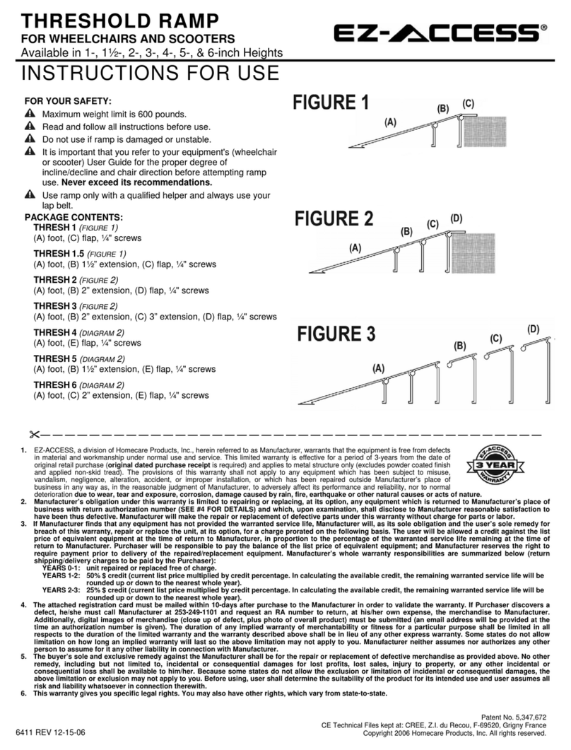EZ-ACCESS Mobility Aid Manual de usuario EZ-ACCESS Mobility Aid Manual de usuario