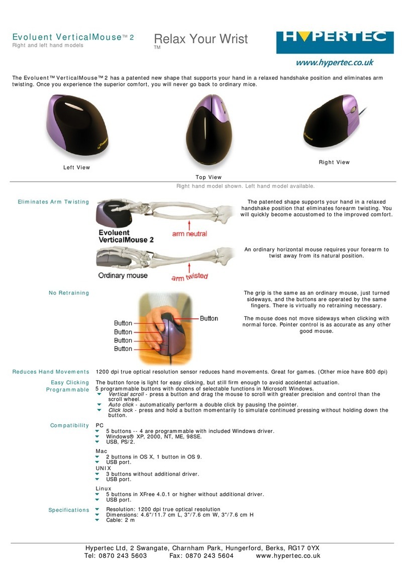 Hypertec Vertical Mouse Manual de usuario