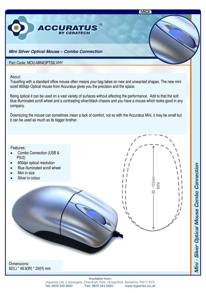 Ceratech Mini Silver Optical Mouse Manual de usuario