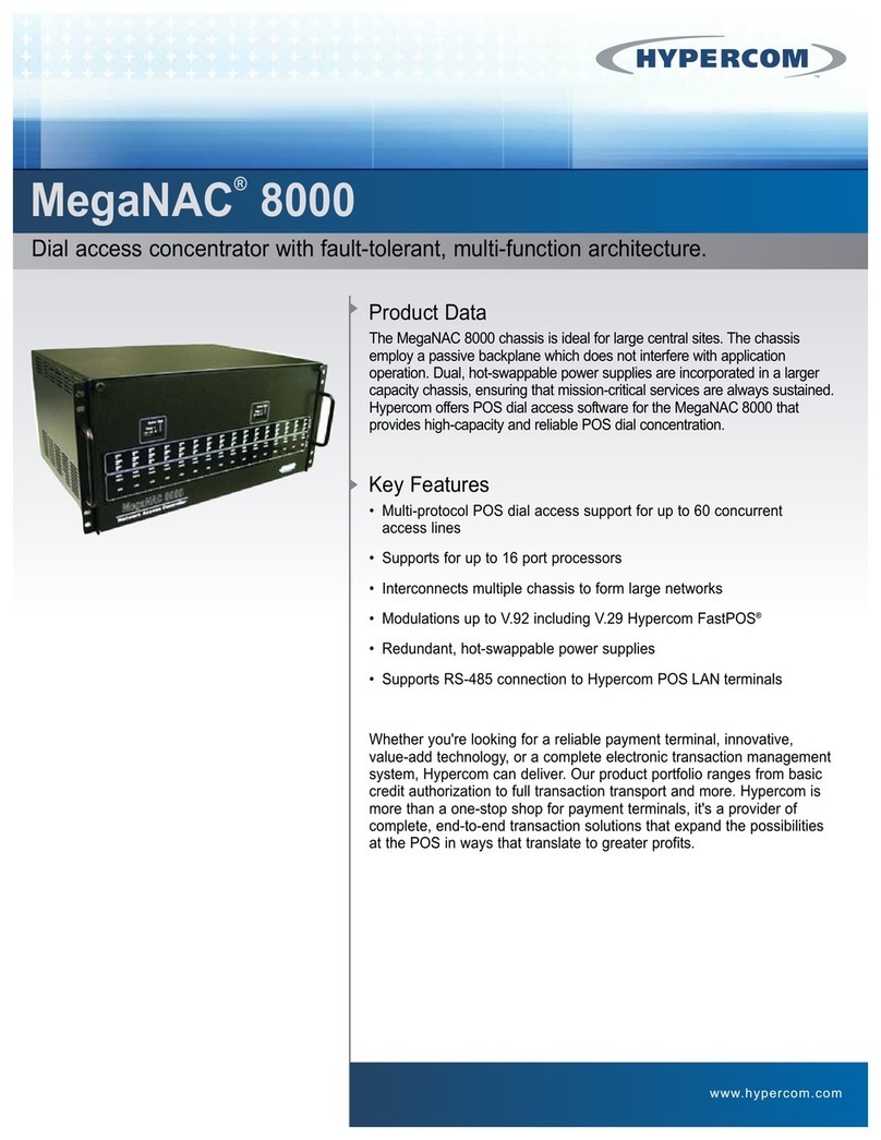 Hypercom MegaNAC 8000 Manual de operación