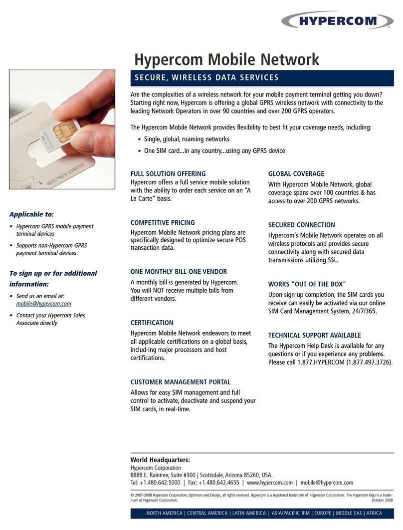 Hypercom Mobile Network Manual de usuario