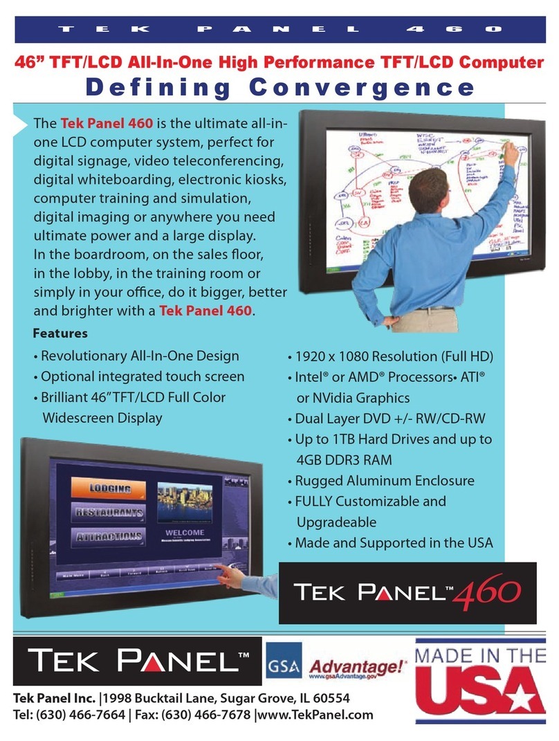 Tek Panel Tek Panel 460 Manual de usuario