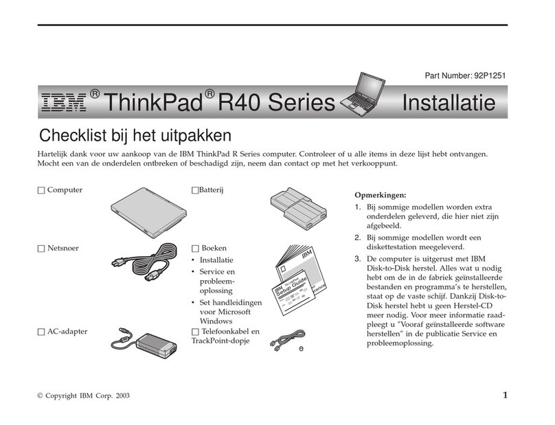 IBM ThinkPad R40 Manual de usuario