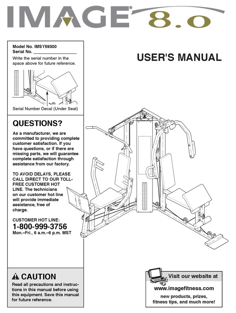 Image 8.0 Elliptical Manual de usuario