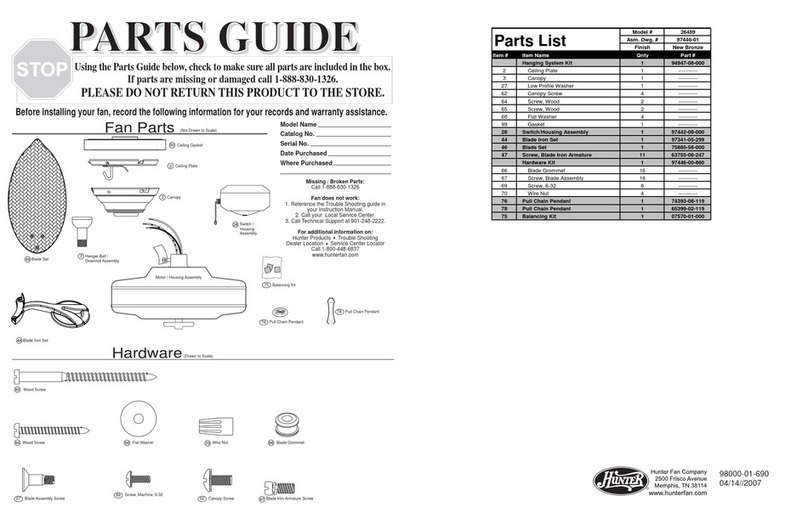 Hunter 26489 Manual