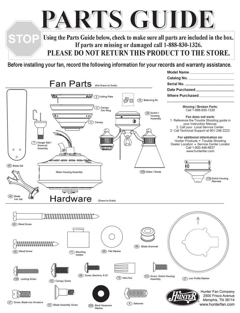 Hunter 25658 Manual Hunter 25658 Manual