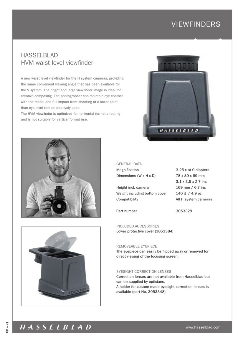 Hasselblad Camera Accessories Manual de usuario Hasselblad Camera Accessories Manual de usuario