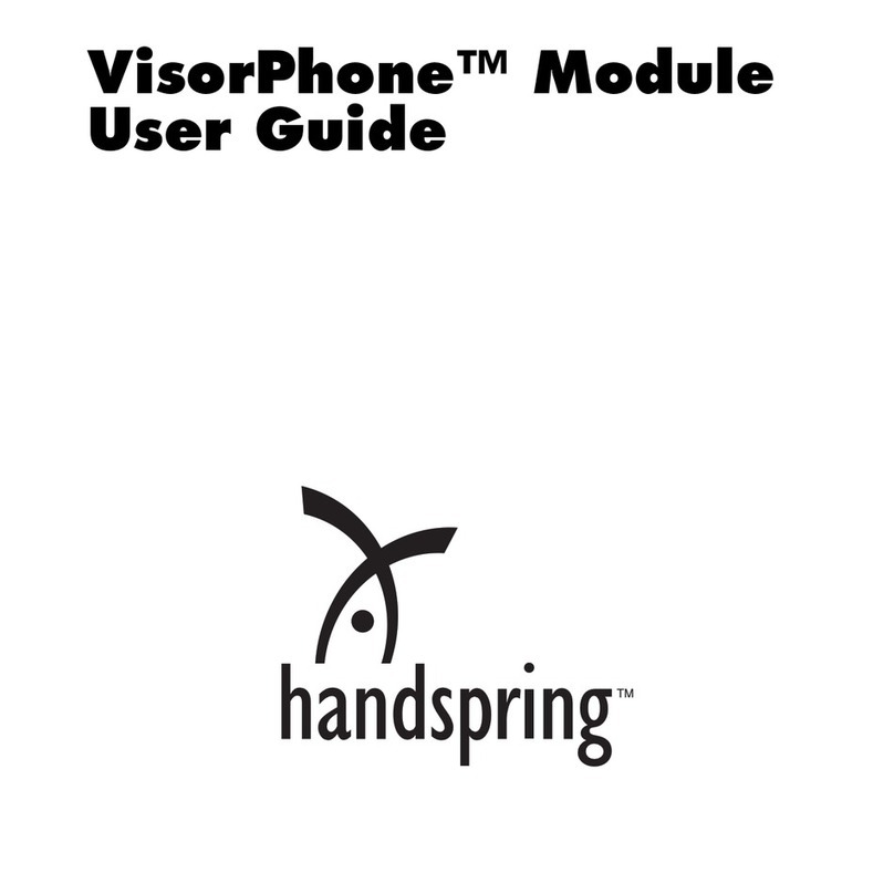 Handspring VisorPhone Manual de usuario
