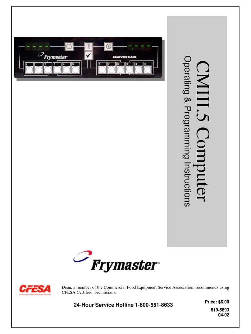 Frymaster CMIII.5 Manual de instalación